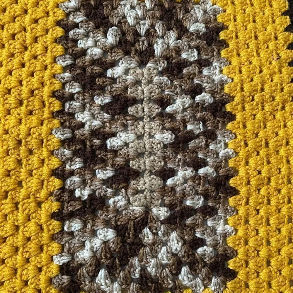 Handmade crochet afghan blanket 27”x34”